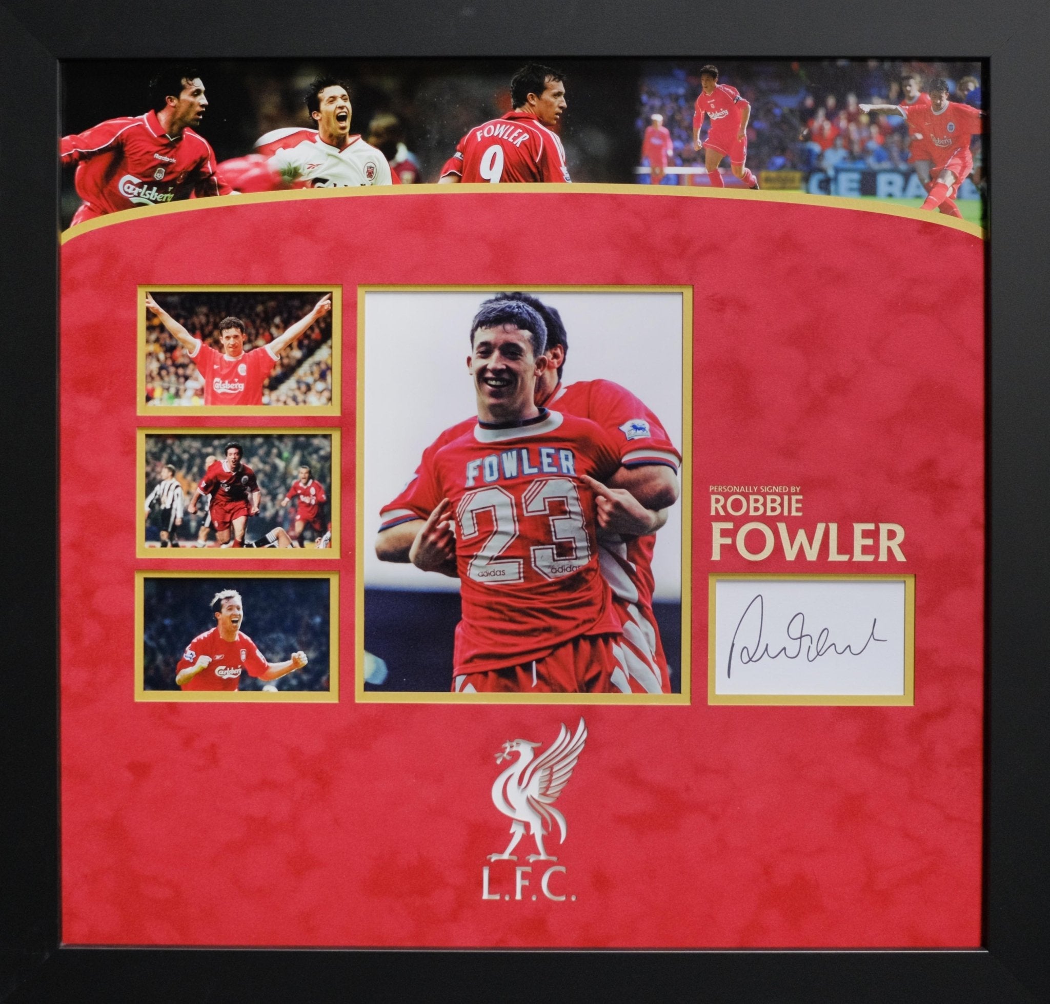 Robbie Fowler signed White card Liverpool F.C. - Memorabilia Framers Shop